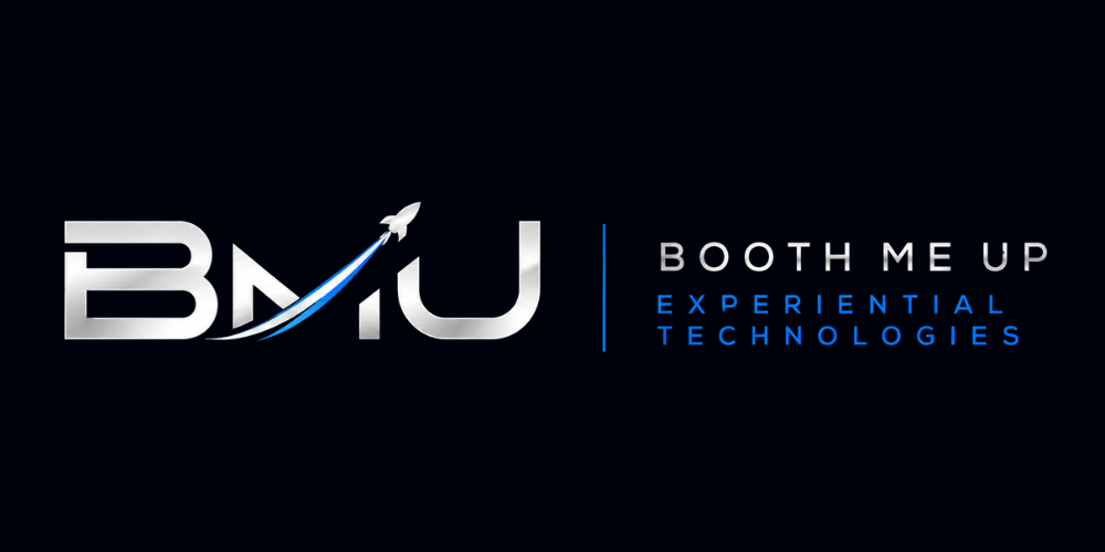 Booth Me Up alternate rocket-path logo