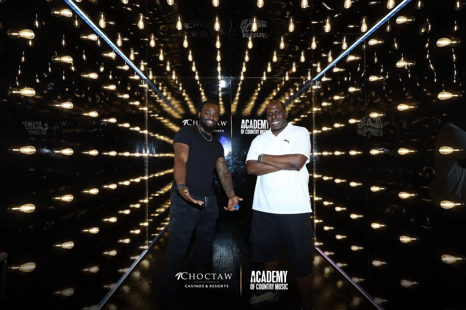 Guests inside the Choctaw and ACM infinity booth