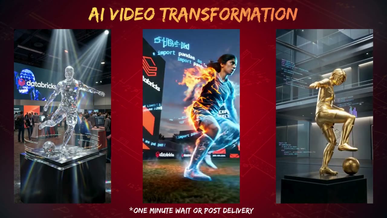 Cinematic AI Video operating at the Databricks Data and AI Summit