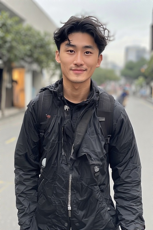 Original guest portrait before the BoothMeUp generative AI trading-card transformation
