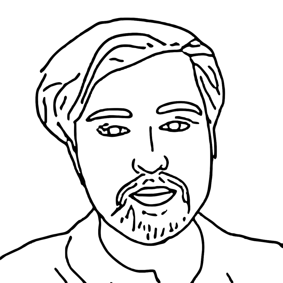 Line-art portrait example 1