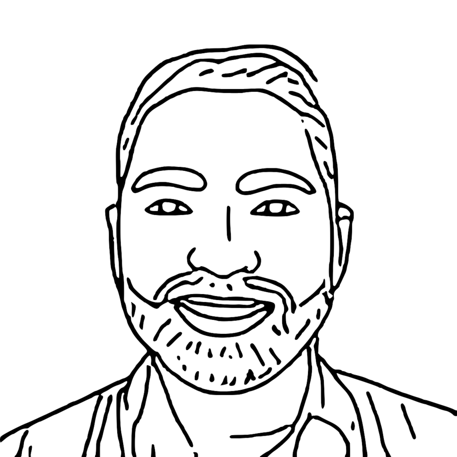Line-art portrait example 2