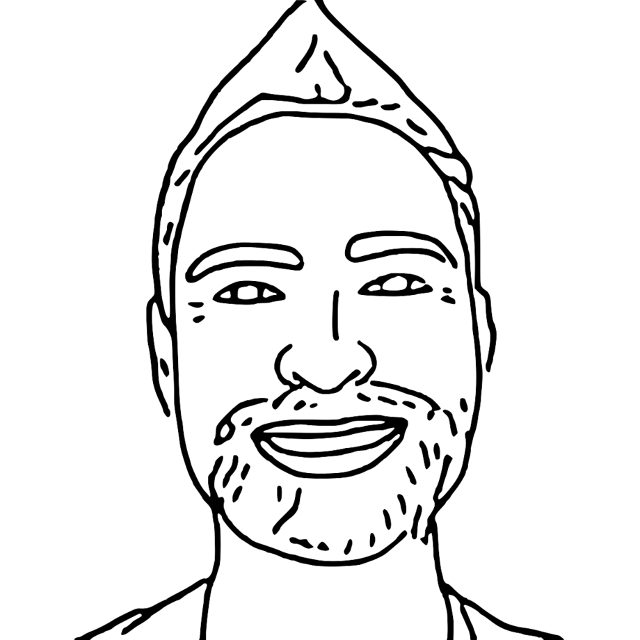 Line-art portrait example 3