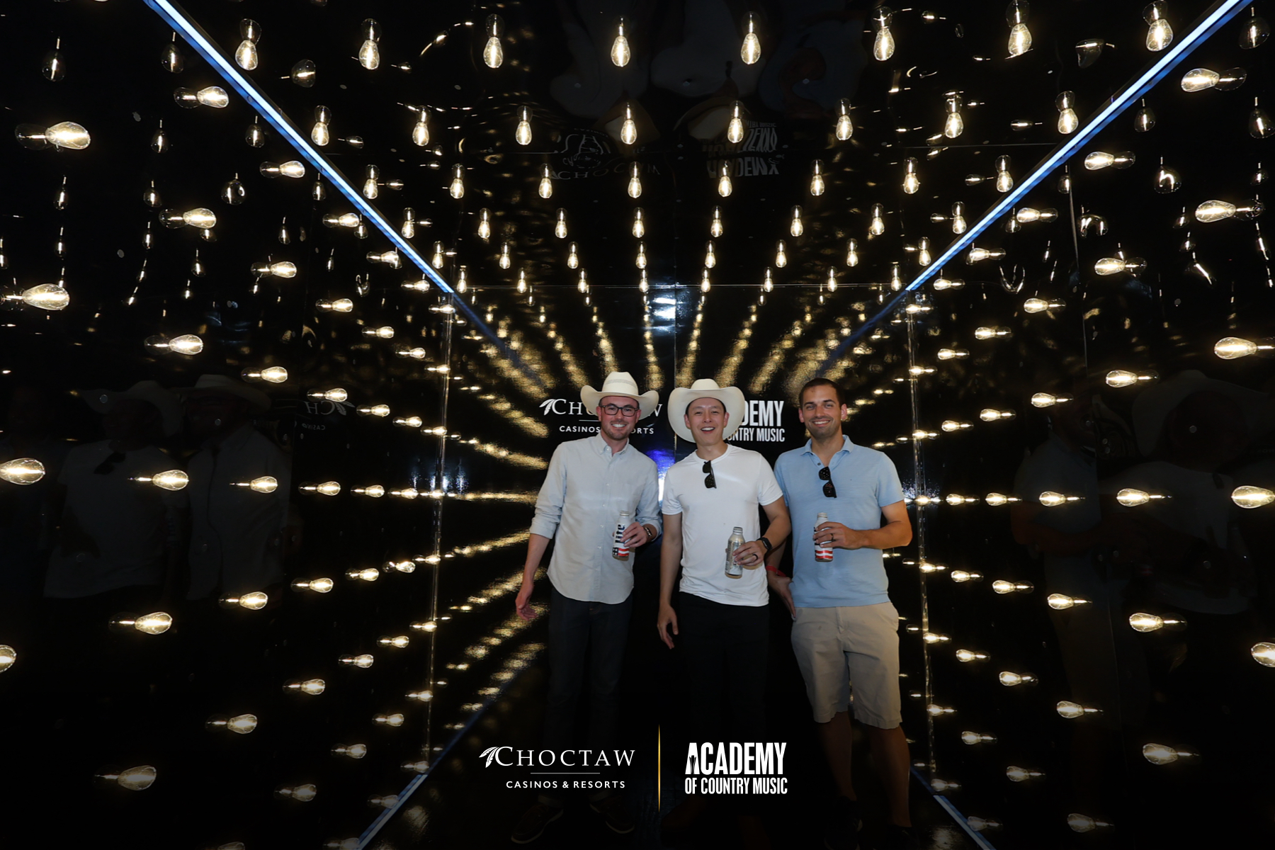 Infinity Booth guest group · BoothMeUp custom fabrication