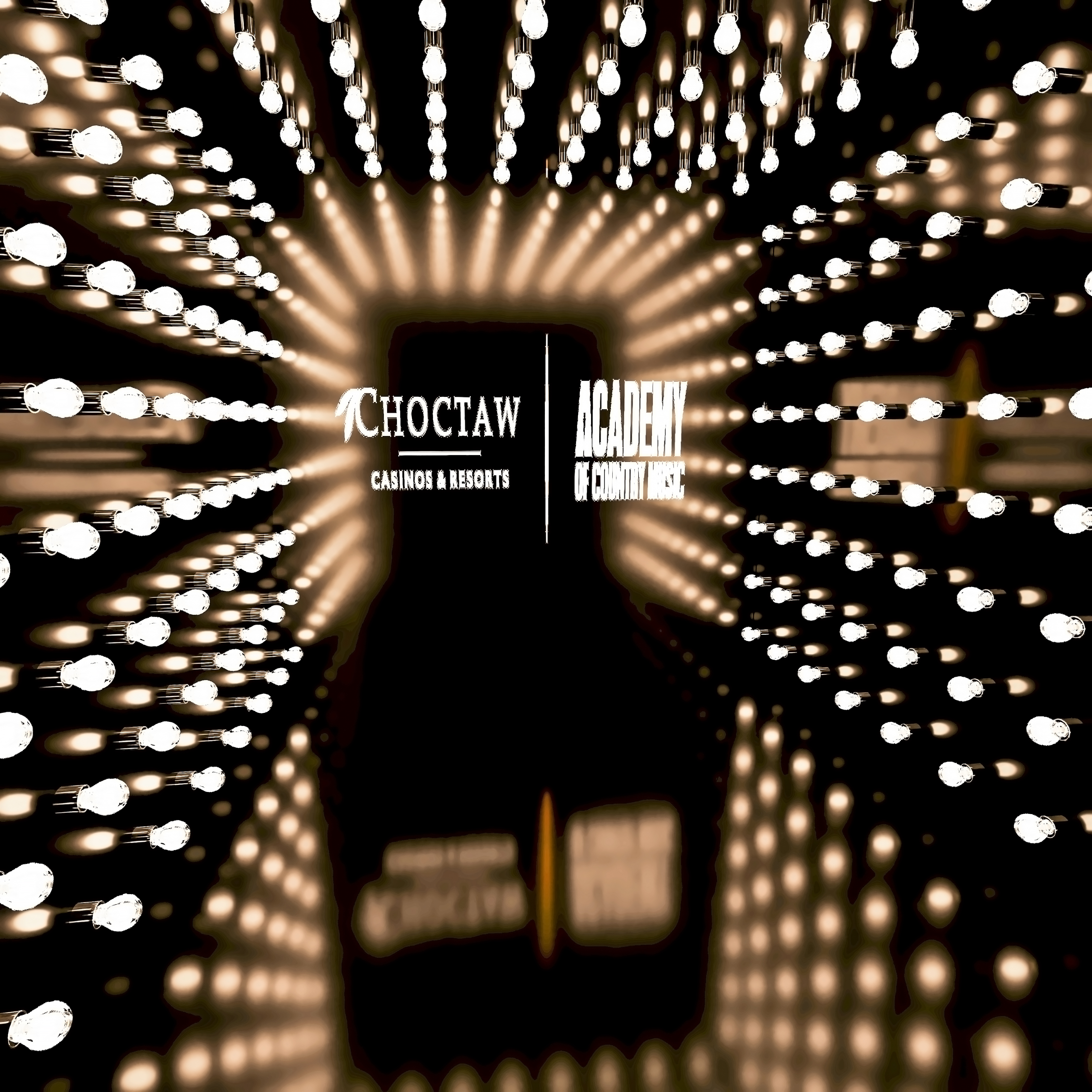 Choctaw x ACM illuminated interior · BoothMeUp custom fabrication