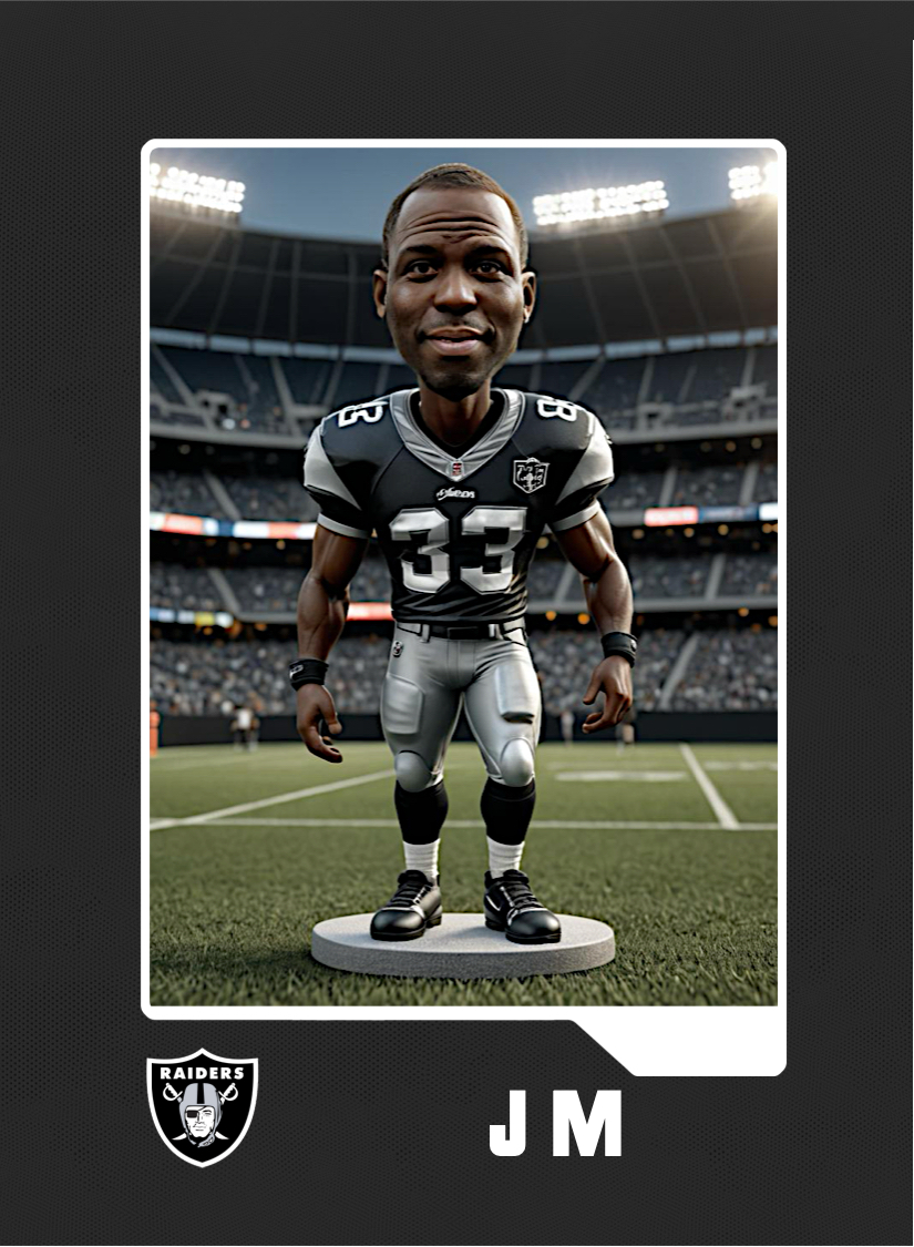 AI treatment example · uniform personalization · BoothMeUp custom trading cards