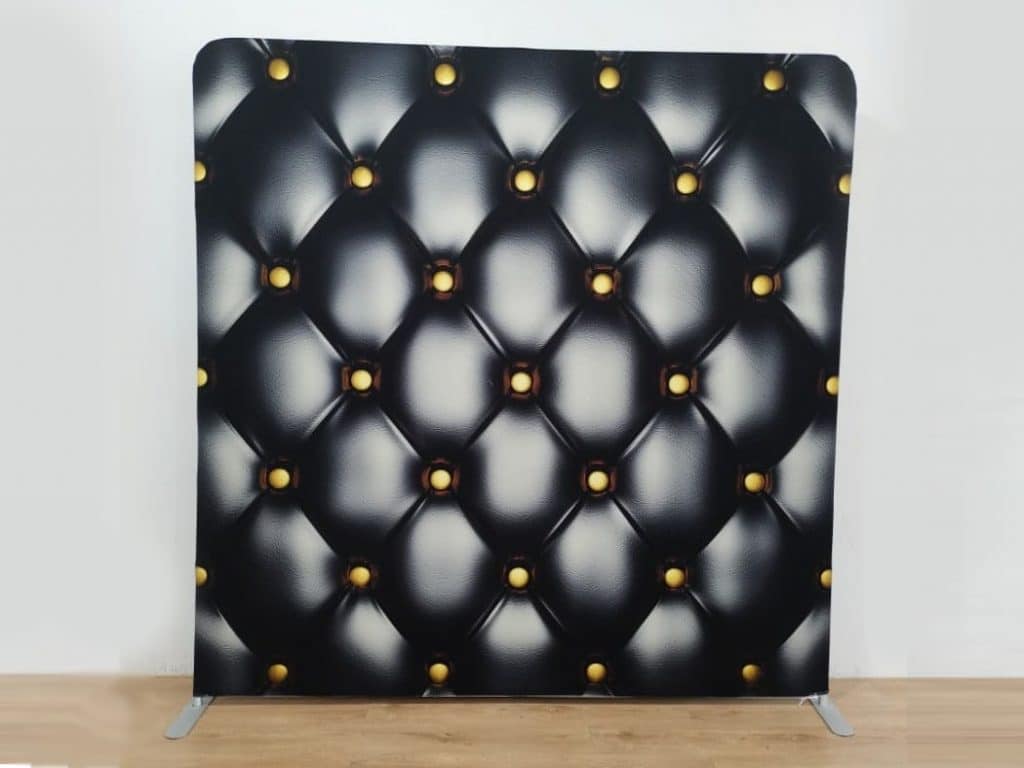 Black Leather fabric photo backdrop · BoothMeUp