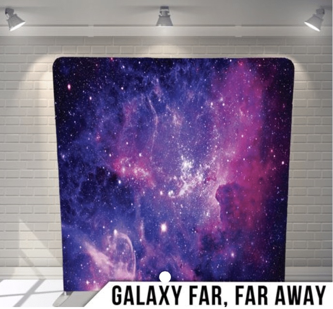 Galaxy Far Far Away fabric photo backdrop · BoothMeUp