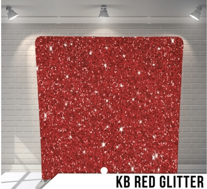 Red Glitter fabric photo backdrop · BoothMeUp