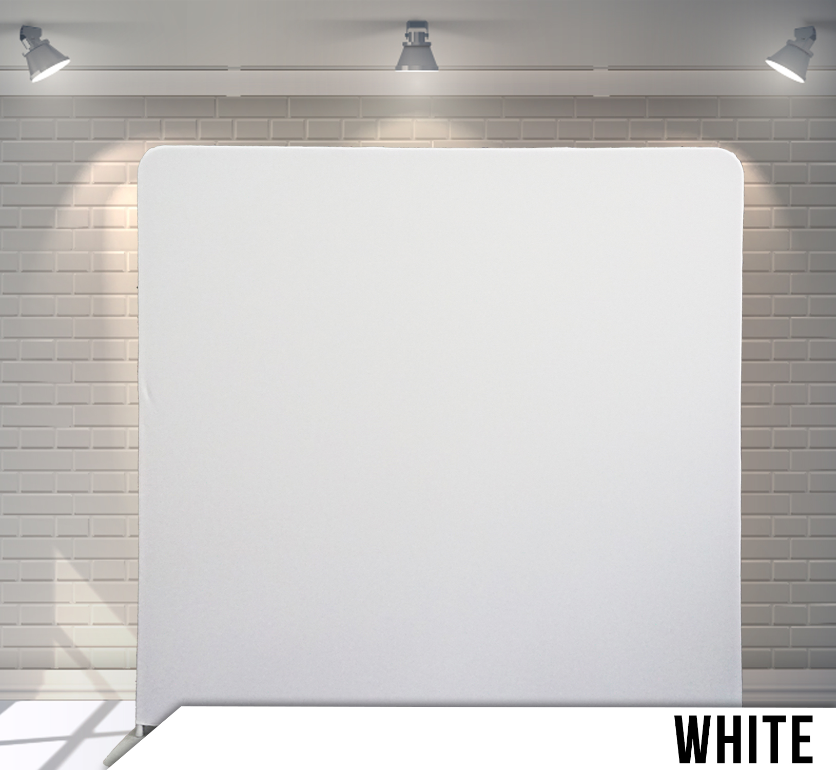 White fabric photo backdrop · BoothMeUp