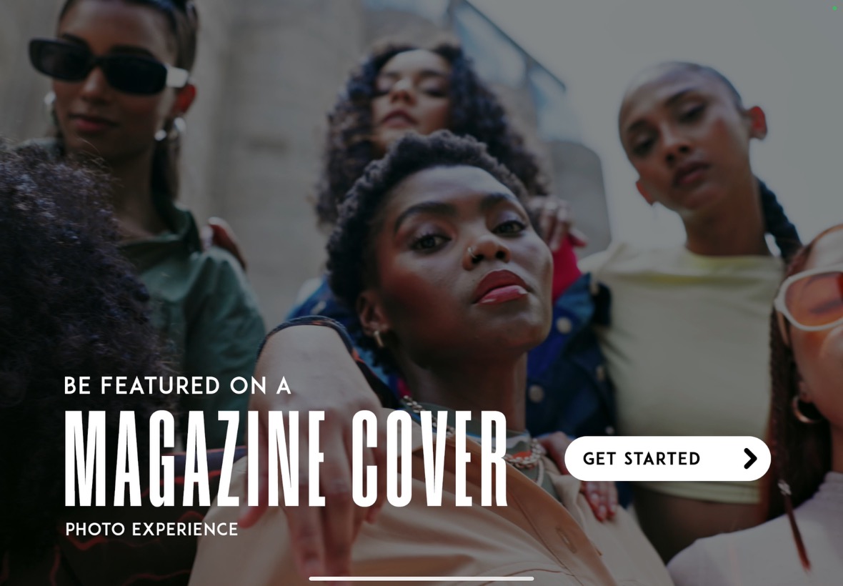 Choose your cover moment · BoothMeUp magazine cover booth