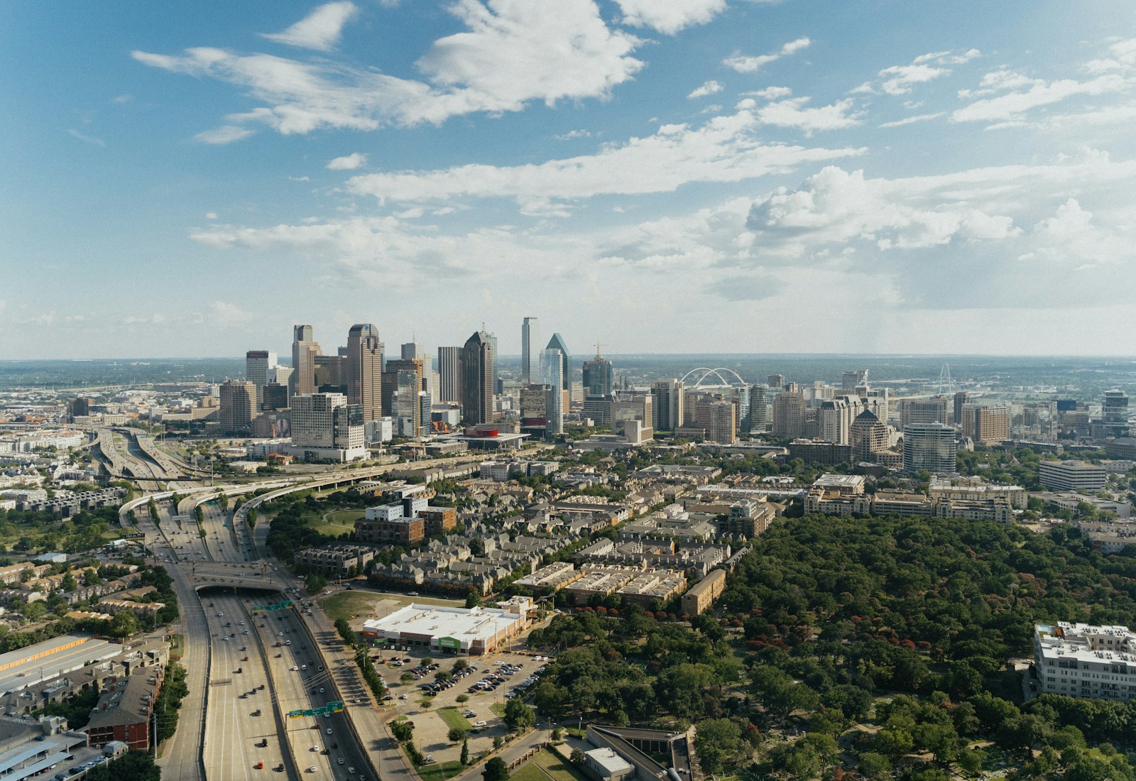 Modern architecture in the Dallas Arts District