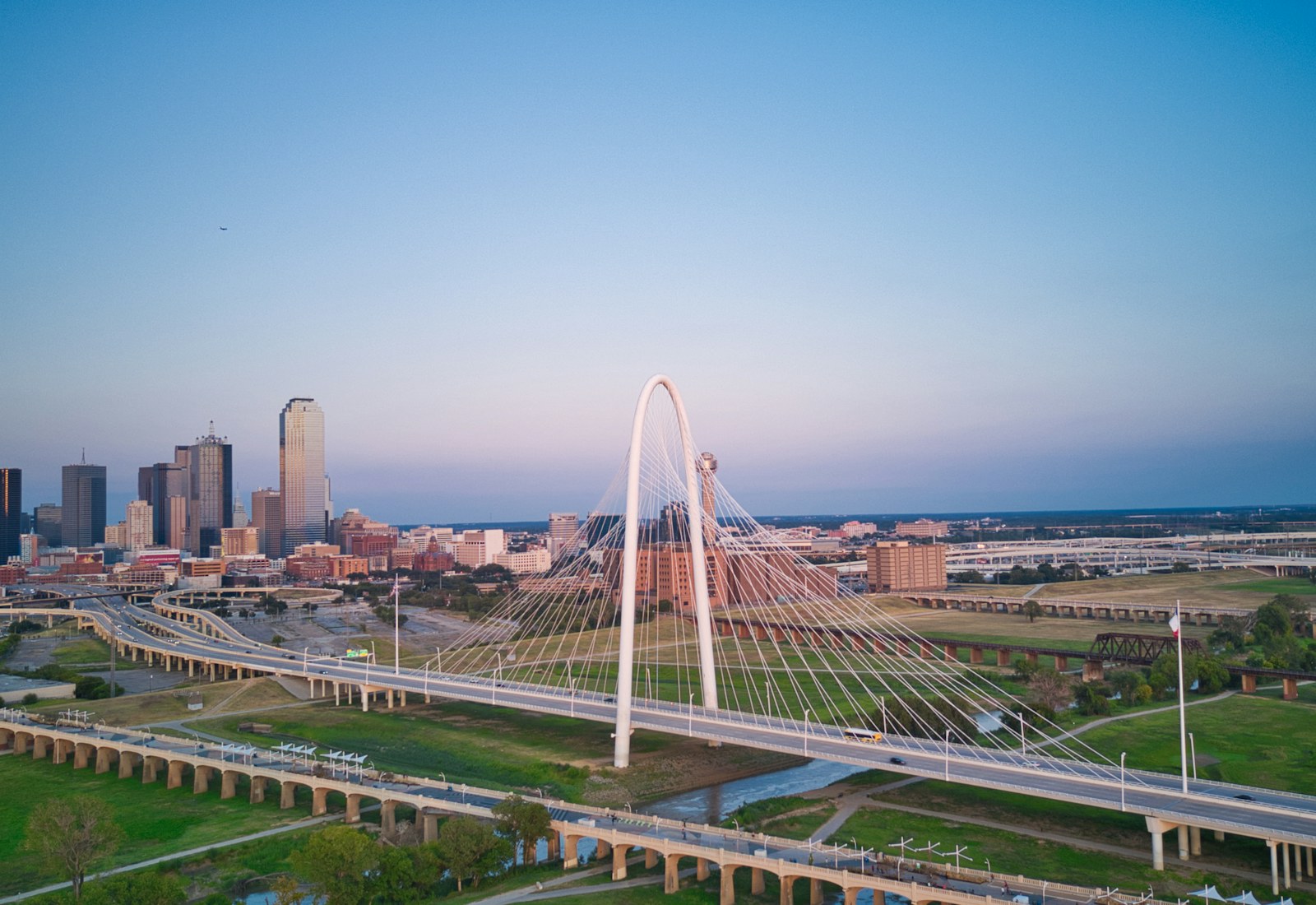 Dallas skyline near Reunion Tower