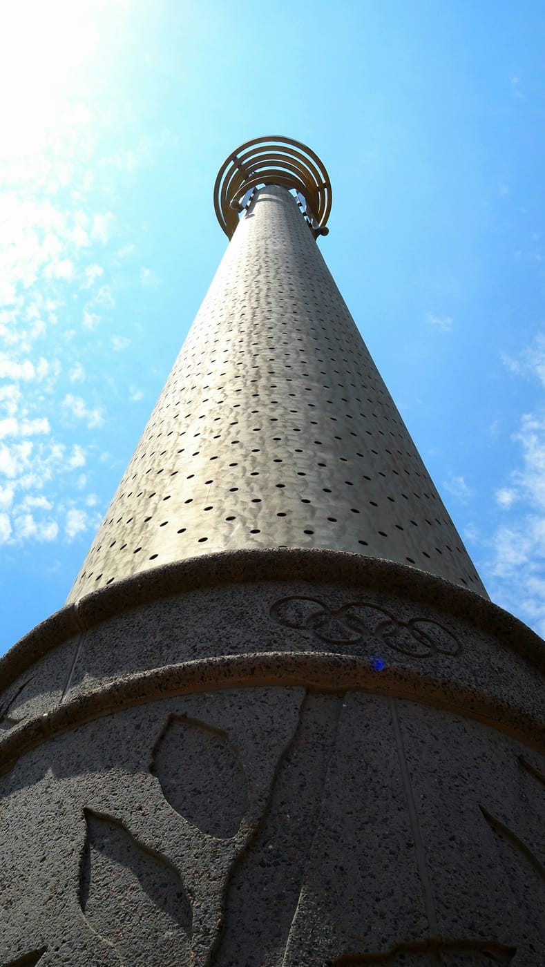 The Olympic monument at Centennial Olympic Park in Atlanta