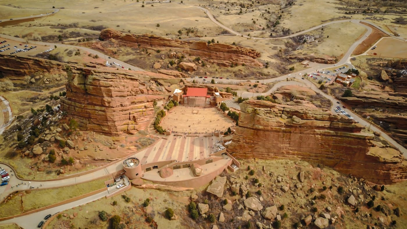 Red Rocks Amphitheatre outside Denver