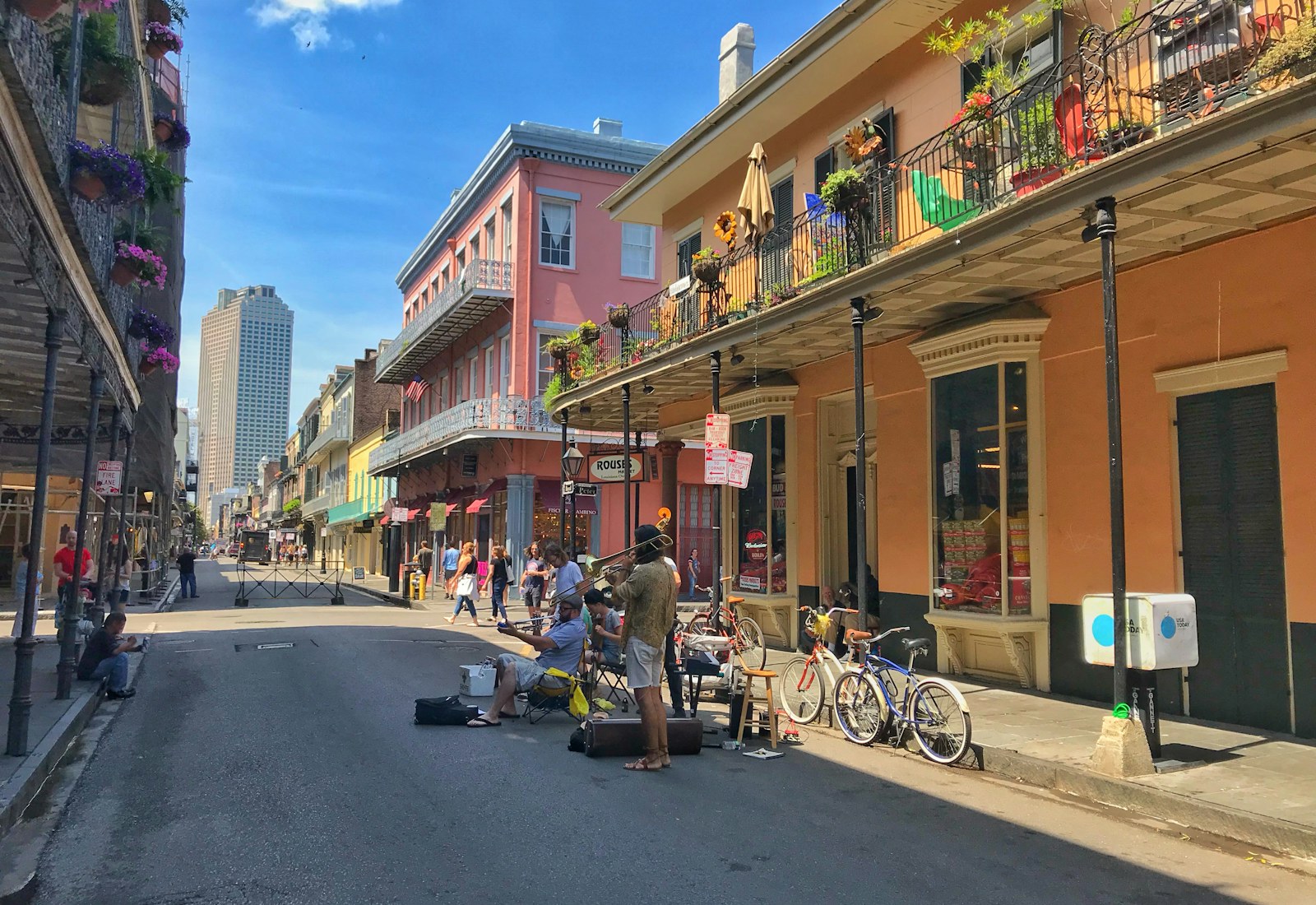 New Orleans riverfront cityscape