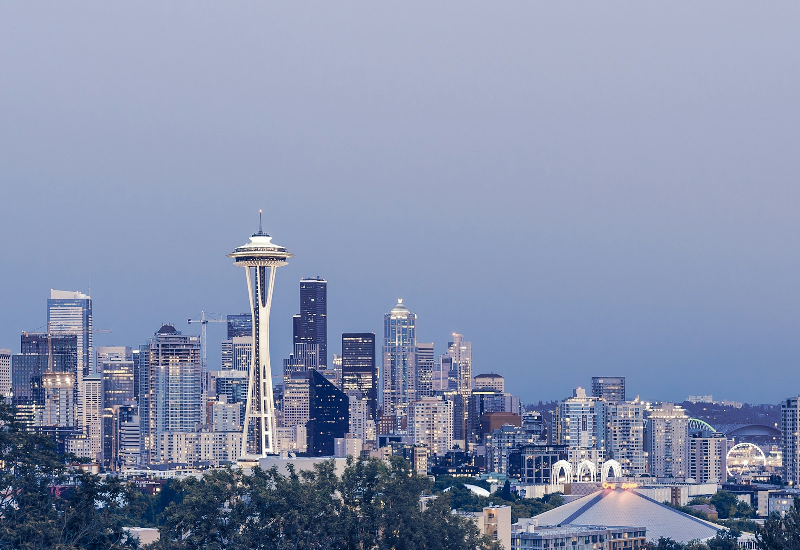 Seattle skyline beside Puget Sound