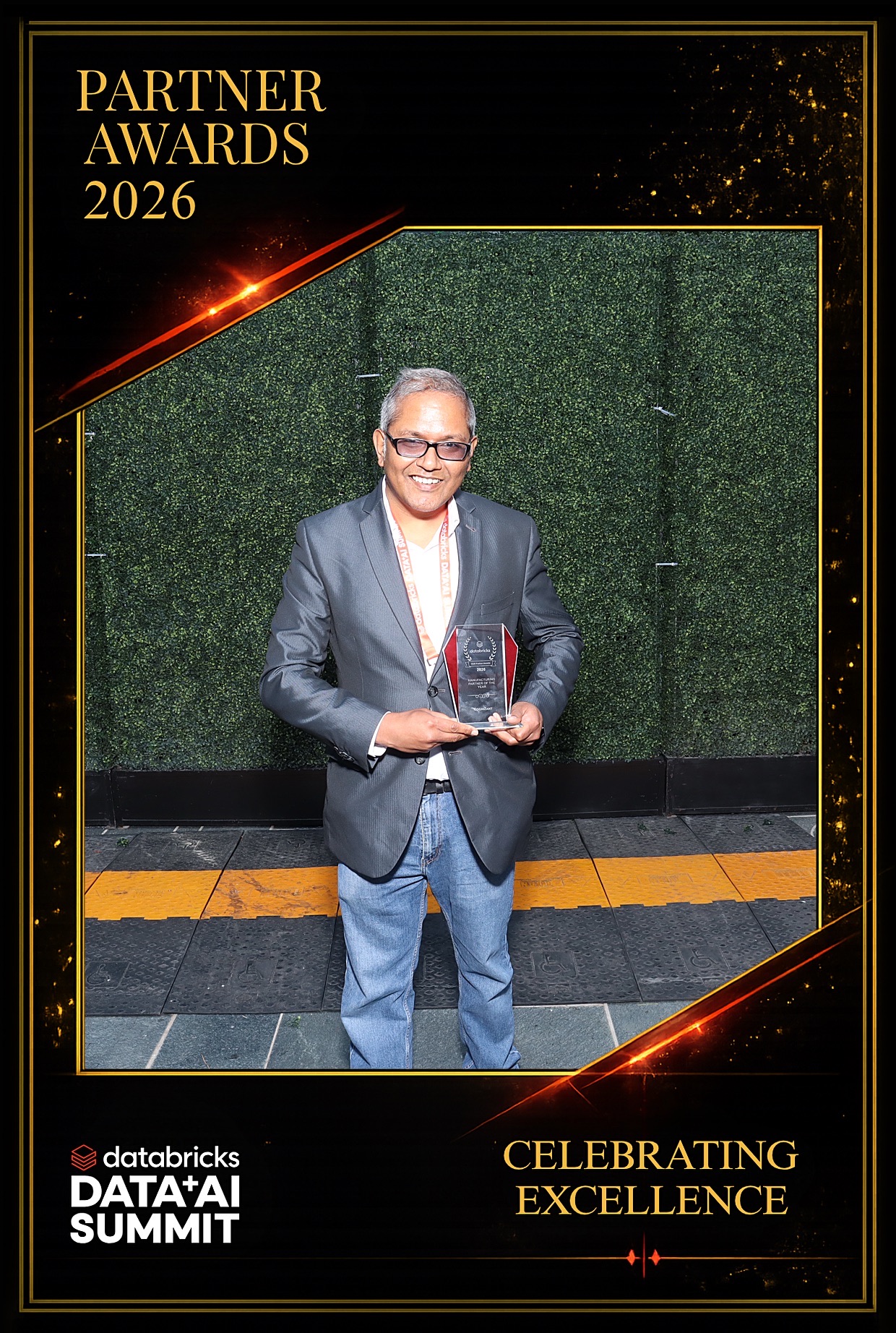 Databricks Partner Awards 2026 original-photo keepsake with event artwork