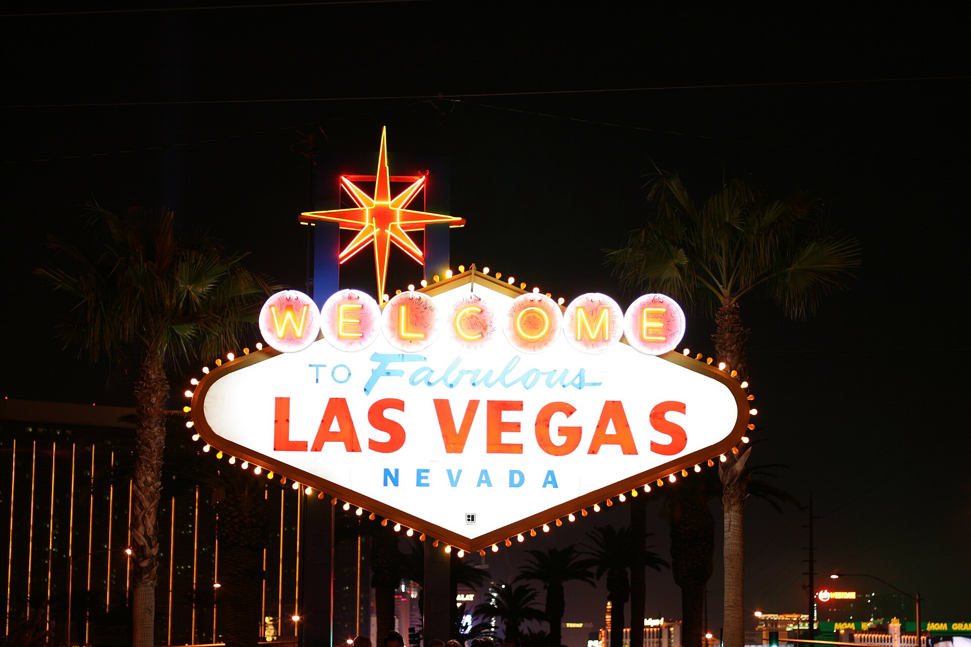 The Welcome to Fabulous Las Vegas sign on Las Vegas Boulevard