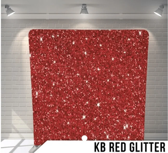 Red Glitter fabric photo backdrop · BoothMeUp