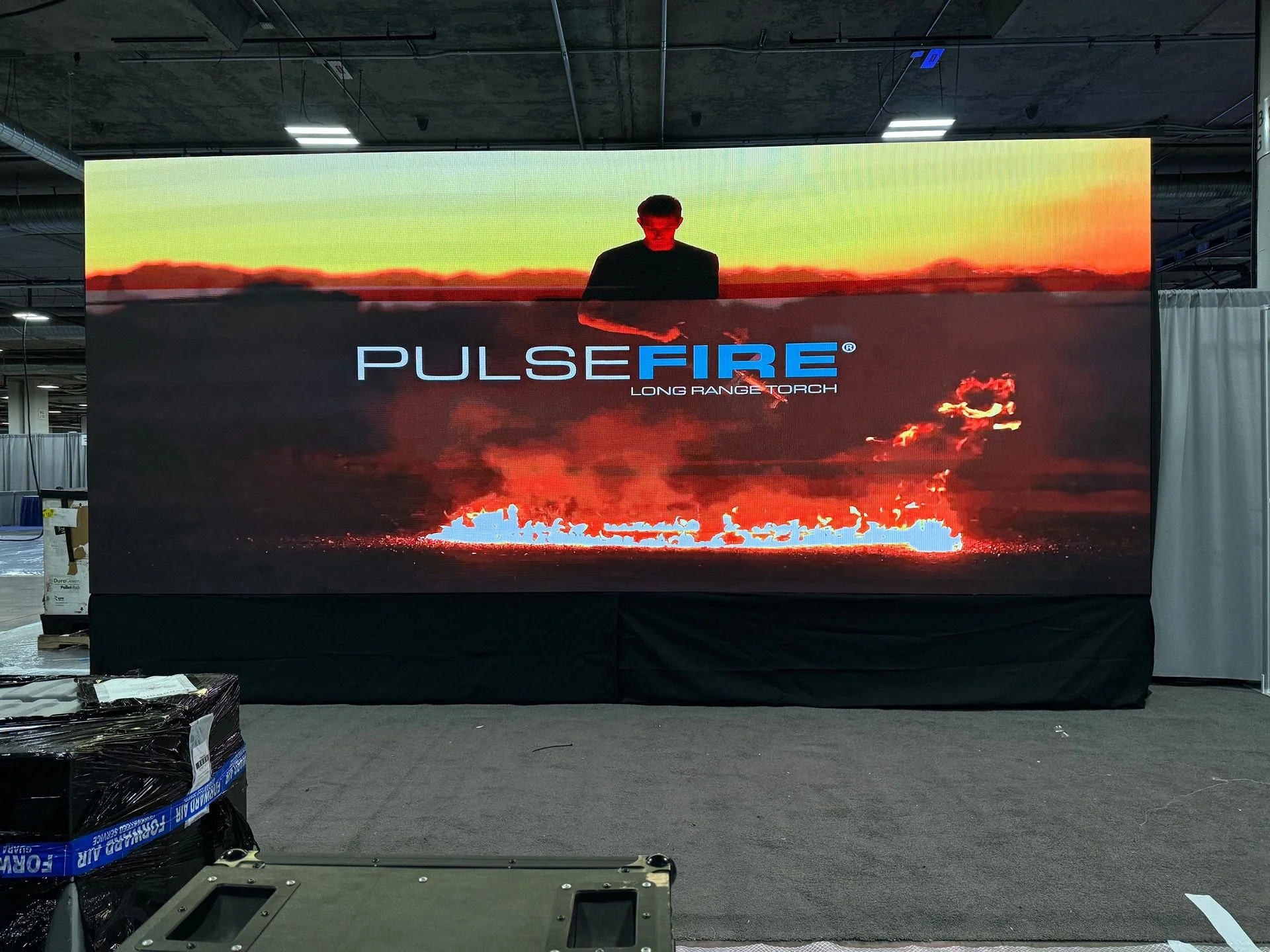Modular 2.6 millimeter LED video wall installed for an event