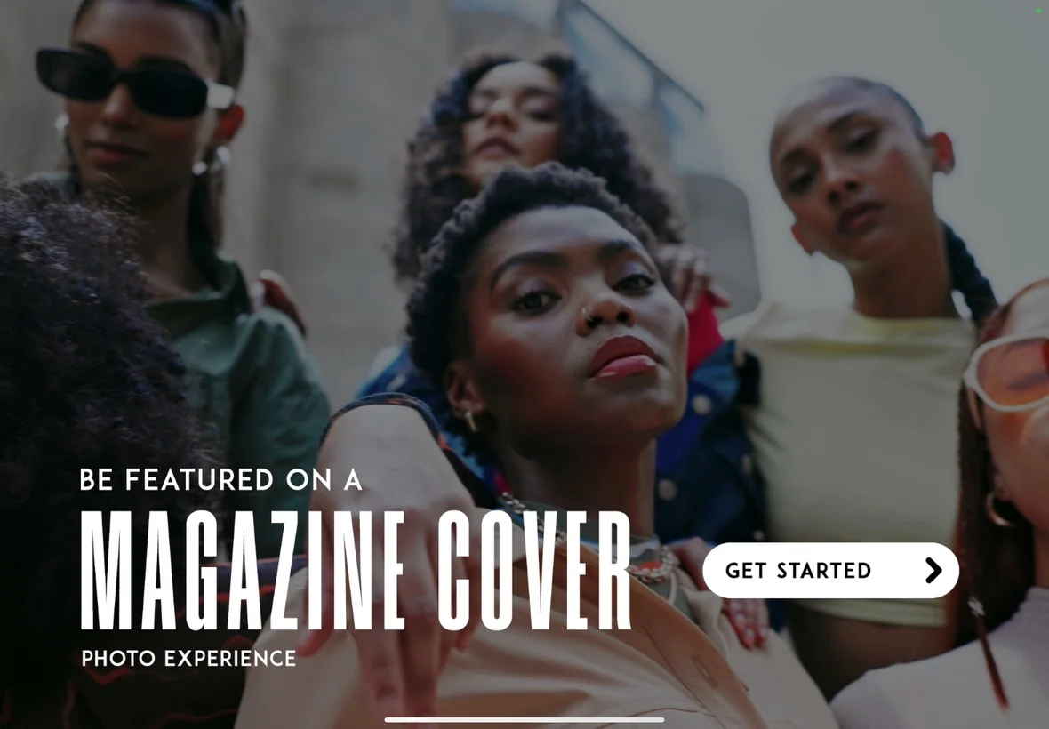Choose your cover moment · BoothMeUp magazine cover booth