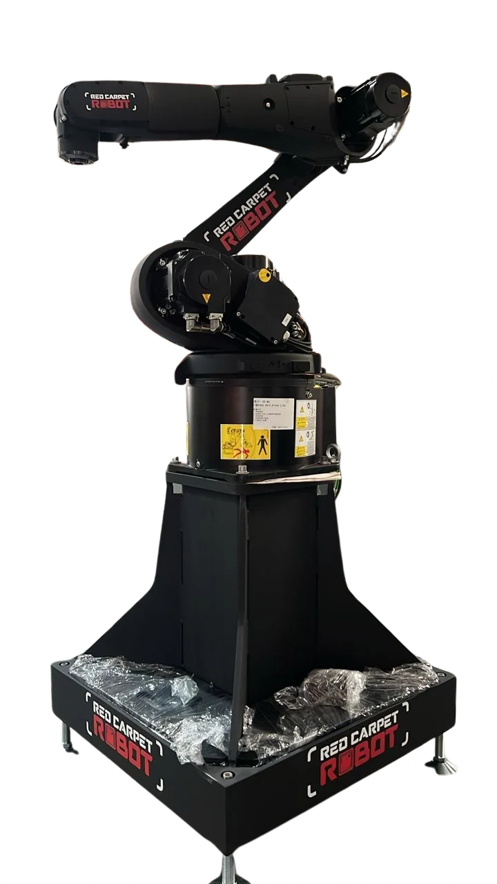 Red Carpet Robot Max commercial Glambot on a production stage