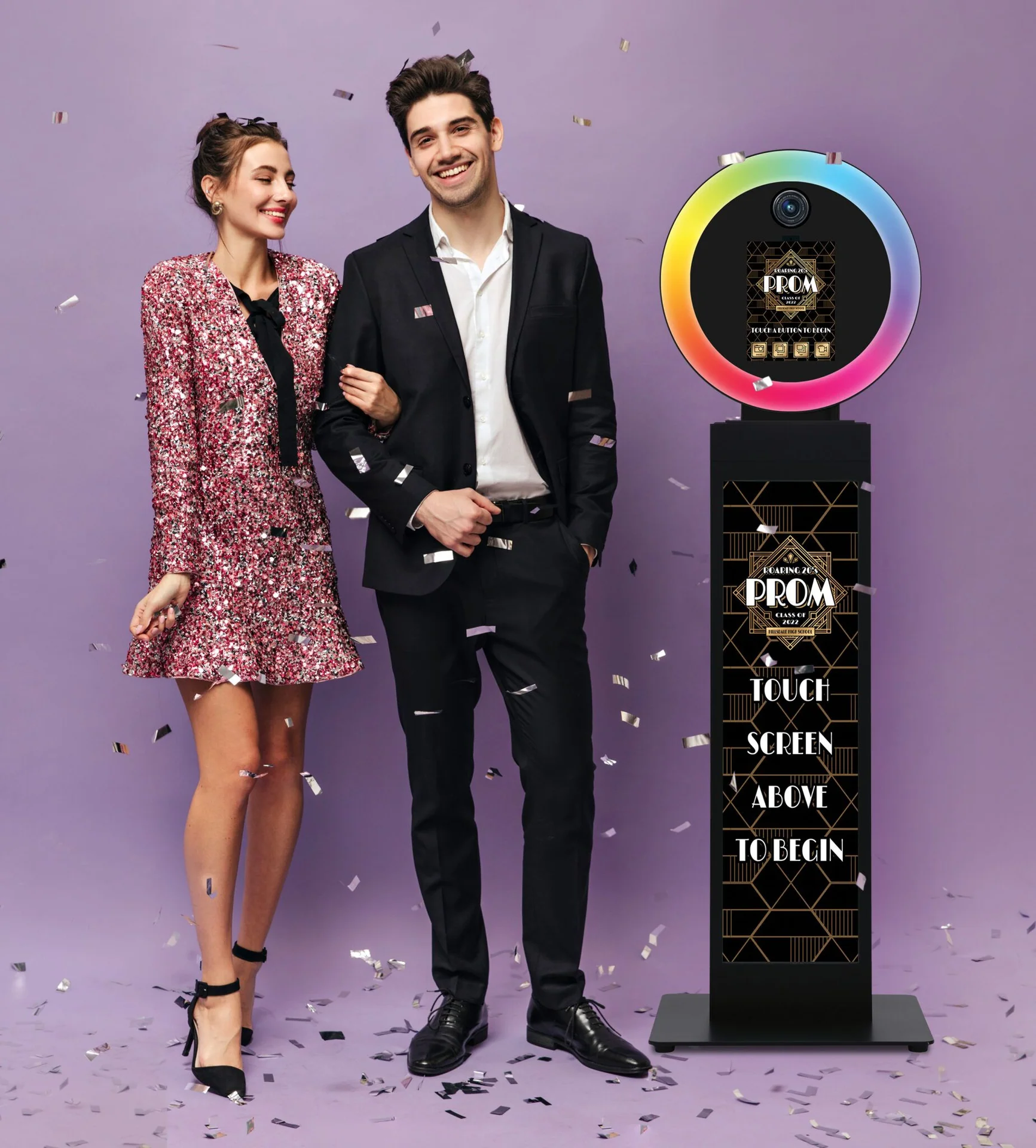 Selfie Station Plus digital photo and video booth at an event